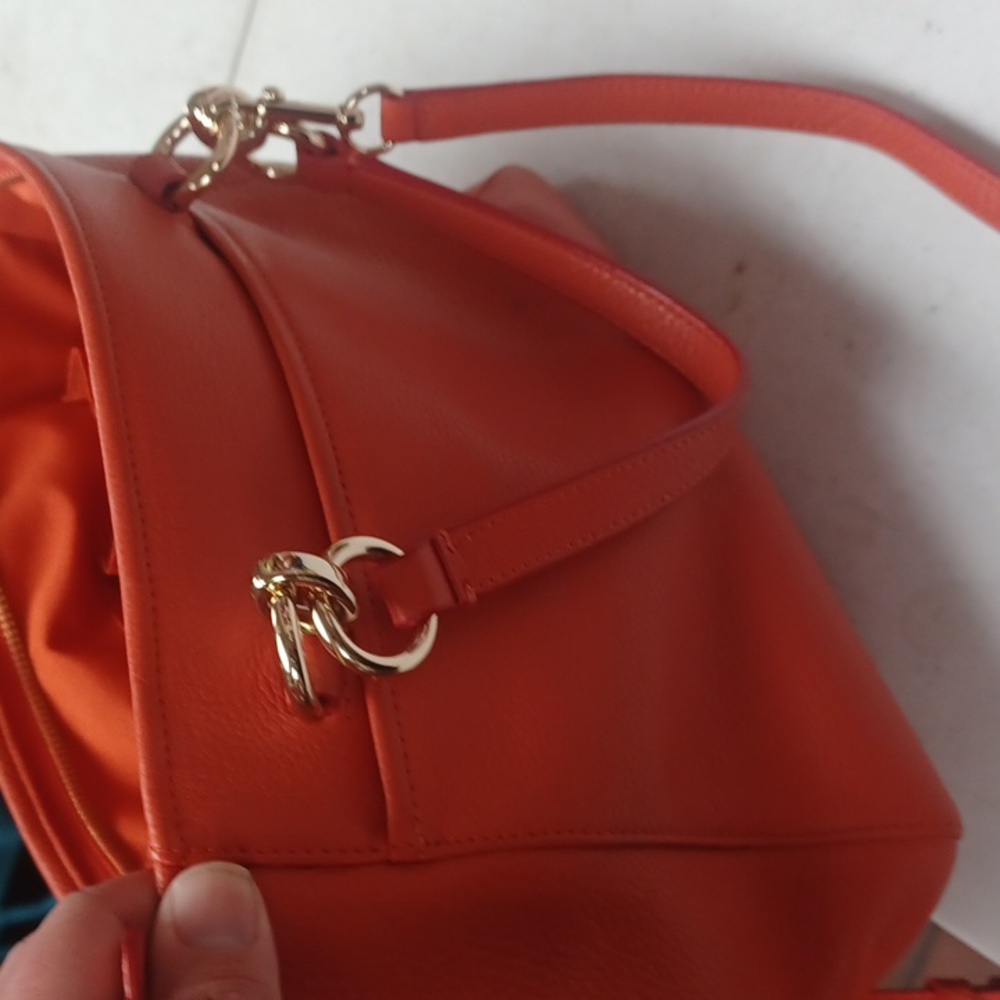 Coach Orange Leather Handbag - Picture 5 of 9